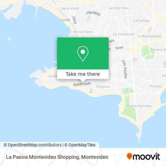 La Pasiva Montevideo Shopping map