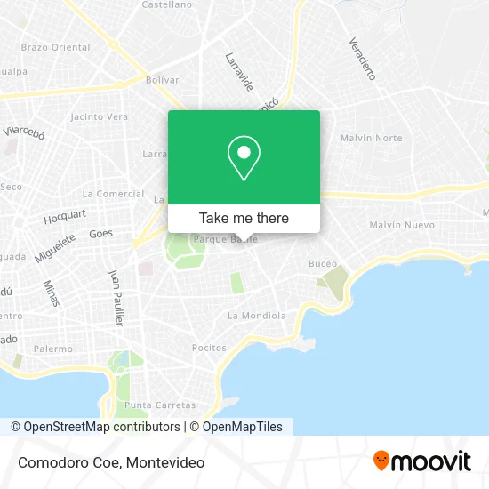 Mapa de Comodoro Coe