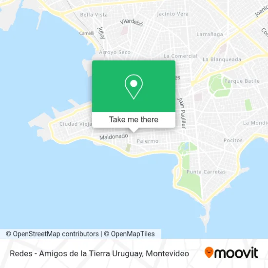 Redes - Amigos de la Tierra Uruguay map