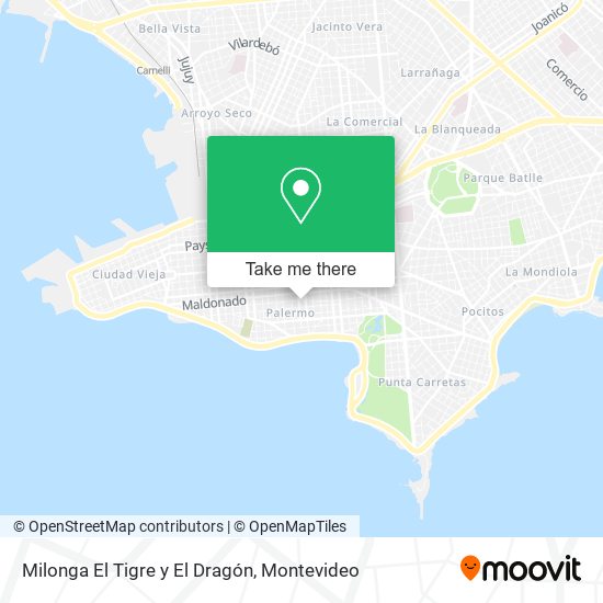 Milonga El Tigre y El Dragón map