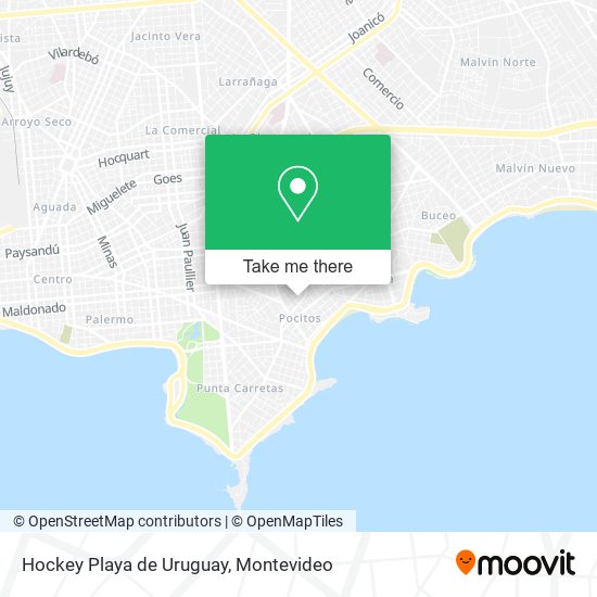 Hockey Playa de Uruguay map