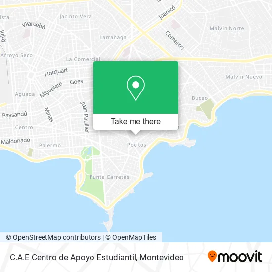 Mapa de C.A.E Centro de Apoyo Estudiantil