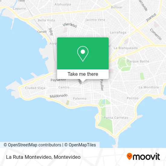 La Ruta Montevideo map