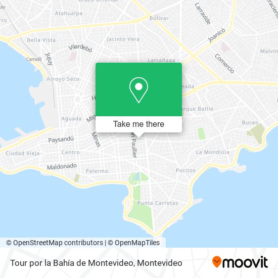 Tour por la Bahía de Montevideo map