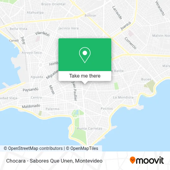 Chocara - Sabores Que Unen map