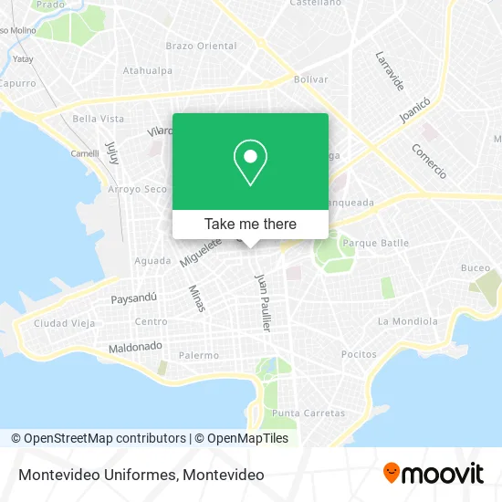 Montevideo Uniformes map