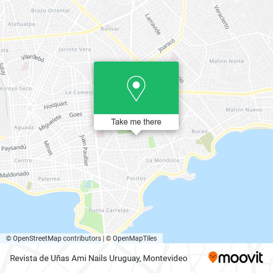 Revista de Uñas Ami Nails Uruguay map