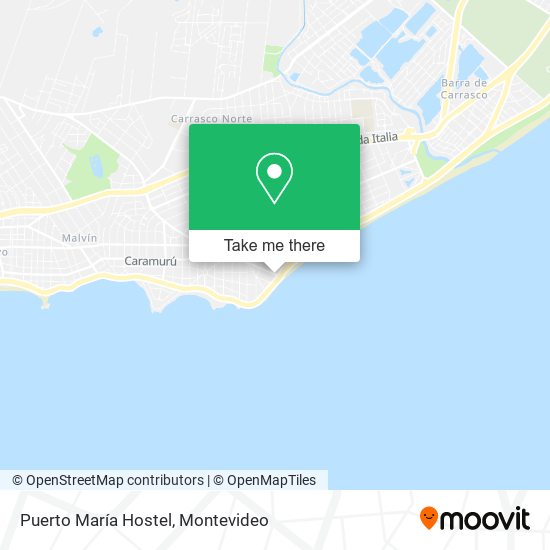 Puerto María Hostel map