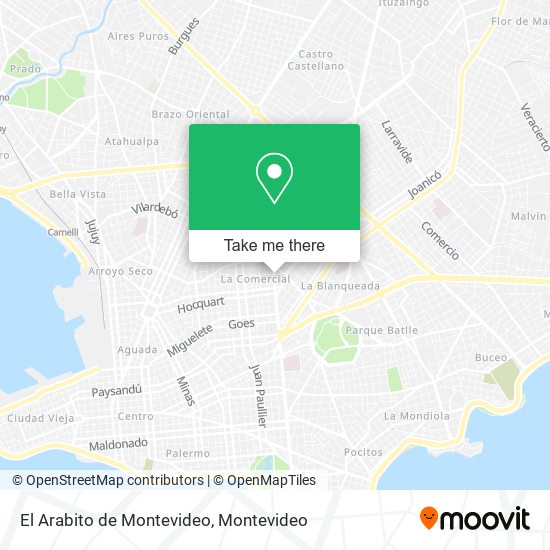 El Arabito de Montevideo map
