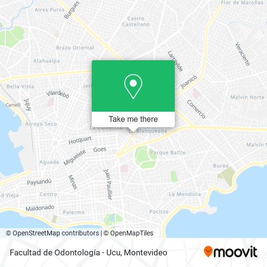 Facultad de Odontología - Ucu map