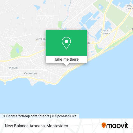 Mapa de New Balance Arocena
