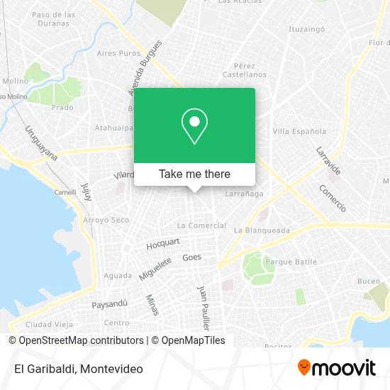 El Garibaldi map