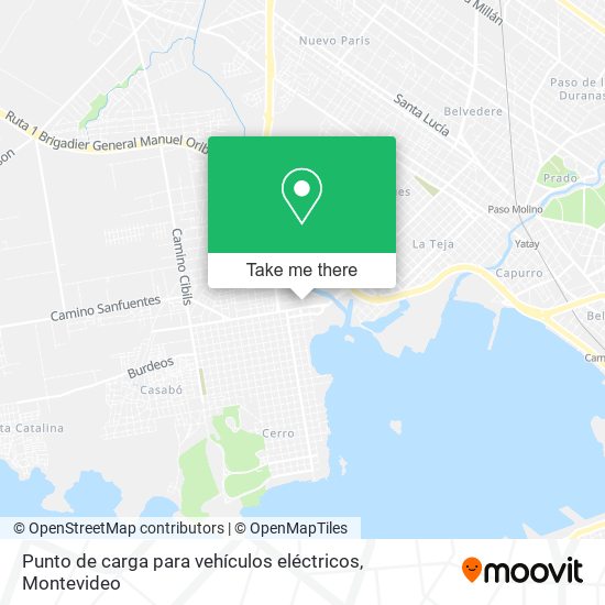 Punto de carga para vehículos eléctricos map