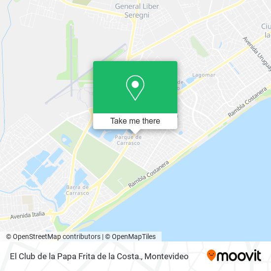 El Club de la Papa Frita de la Costa. map