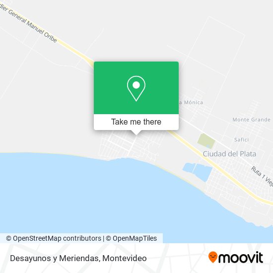 Desayunos y Meriendas map