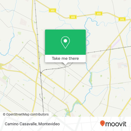 Camino Casavalle map