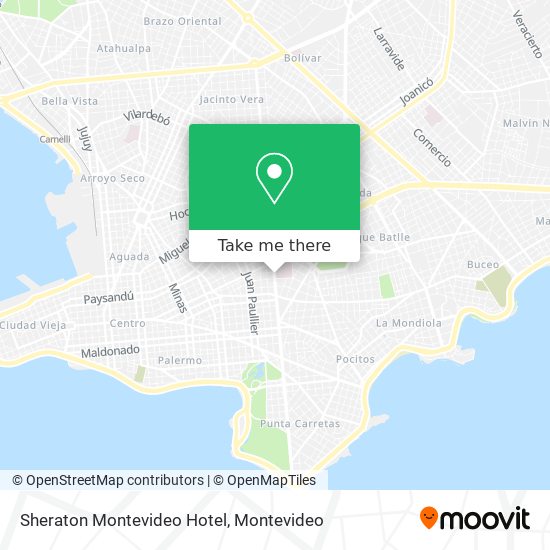 Sheraton Montevideo Hotel map