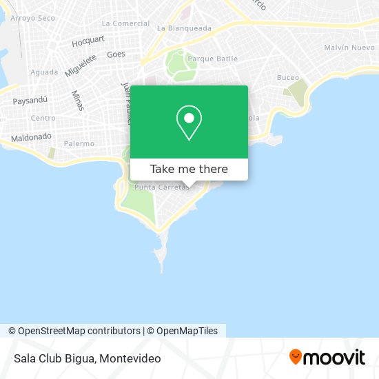 Mapa de Sala Club Bigua