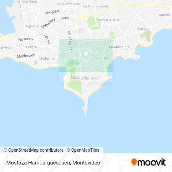 Mostaza Hamburguesasen map