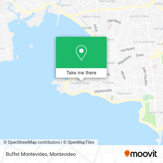 Buffet Montevideo map
