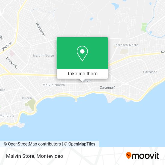 Mapa de Malvín Store