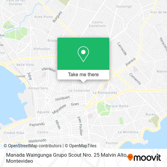 Manada Waingunga Grupo Scout Nro. 25 Malvin Alto map