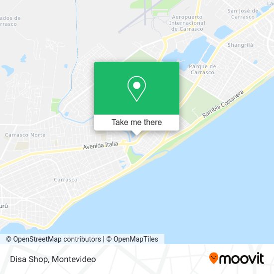 Mapa de Disa Shop