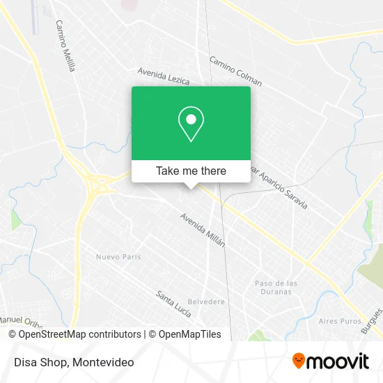 Disa Shop map