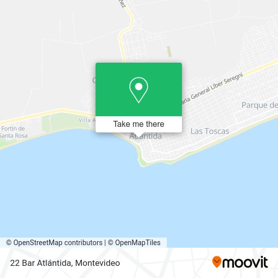 22 Bar Atlántida map