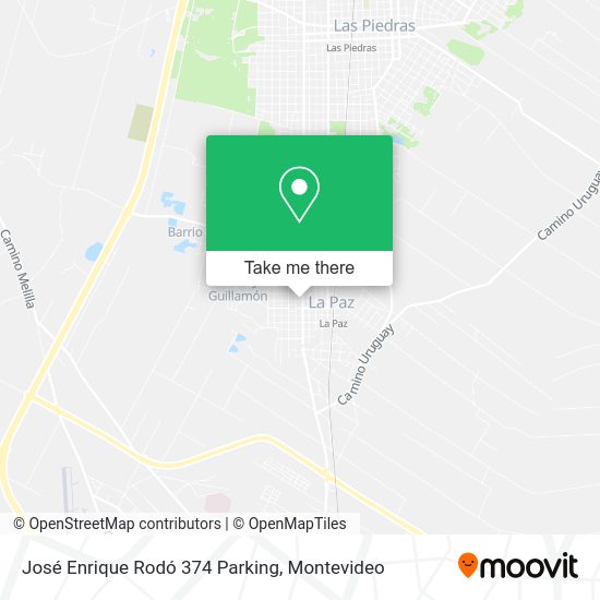 José Enrique Rodó 374 Parking map