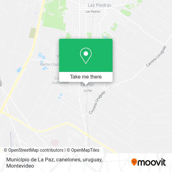 Municipio de La Paz, canelones, uruguay map