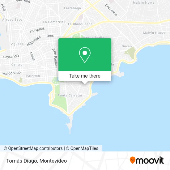 Mapa de Tomás Diago