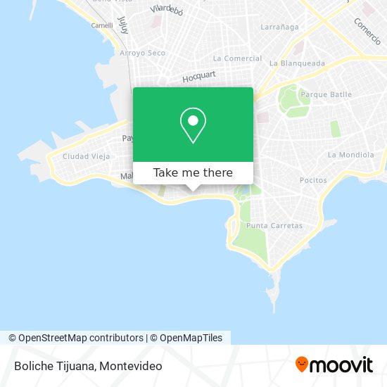 Boliche Tijuana map