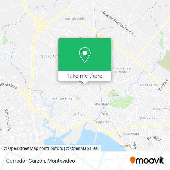 Mapa de Corredor Garzón