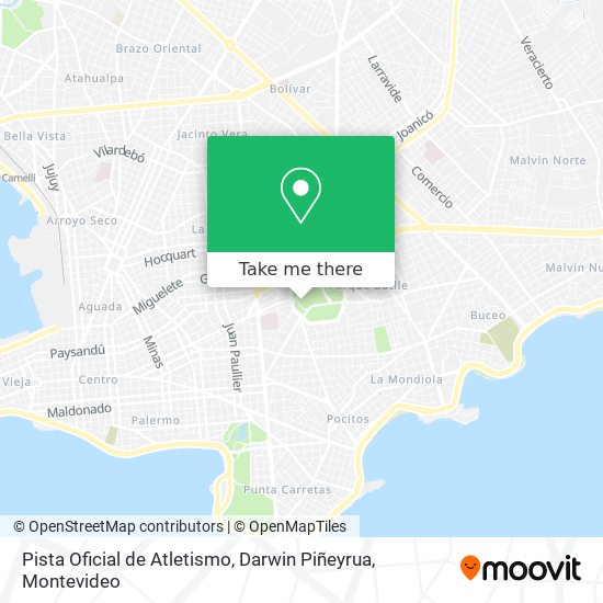 Mapa de Pista Oficial de Atletismo, Darwin Piñeyrua