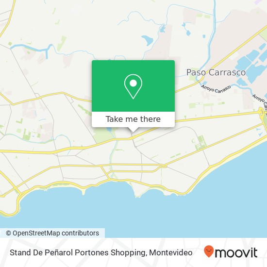 Stand De Peñarol Portones Shopping map