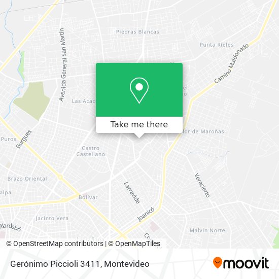 Gerónimo Piccioli 3411 map