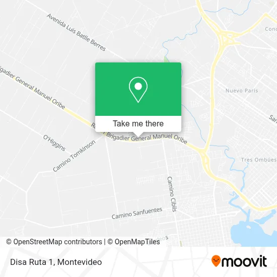 Disa Ruta 1 map