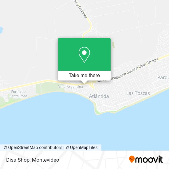 Disa Shop map