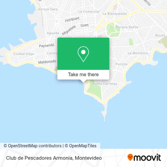 Club de Pescadores Armonia map