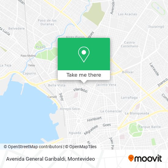 Avenida General Garibaldi map