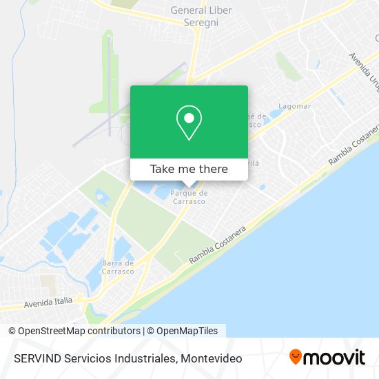 Mapa de SERVIND Servicios Industriales