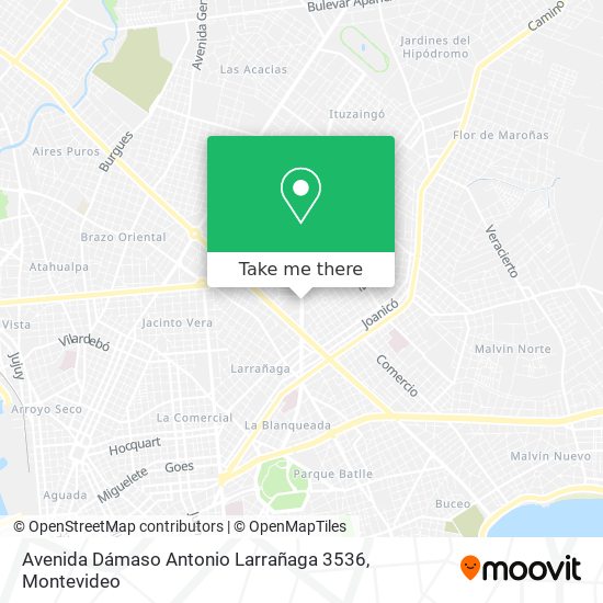 Avenida Dámaso Antonio Larrañaga 3536 map