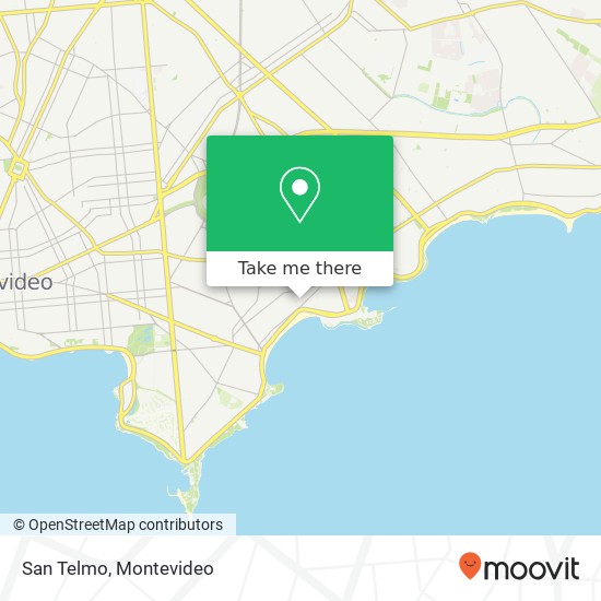 San Telmo map