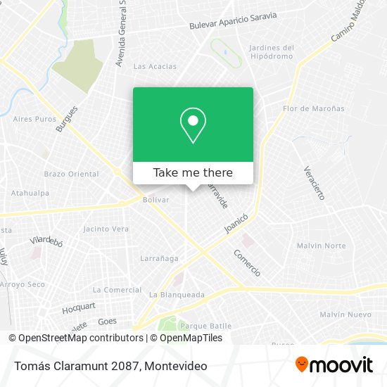 Tomás Claramunt 2087 map