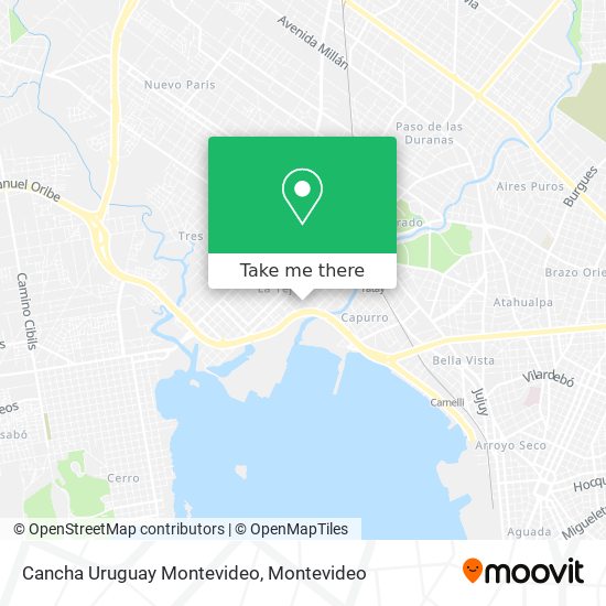 Cancha Uruguay Montevideo map