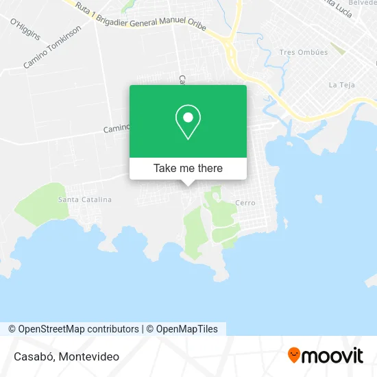 Casabó map