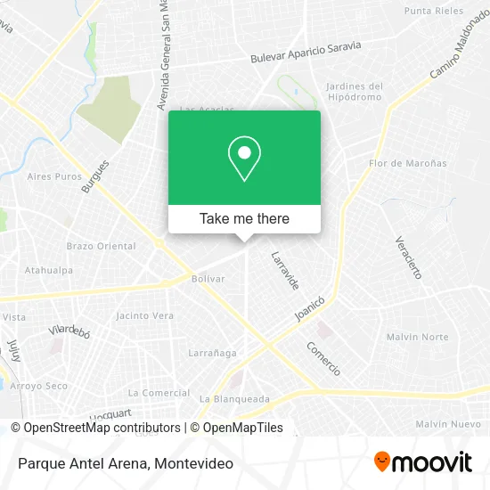 Parque Antel Arena map