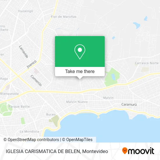 IGLESIA CARISMATICA DE BELEN map