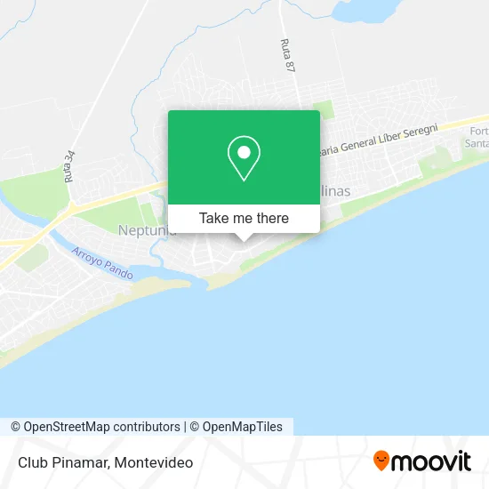 Club Pinamar map